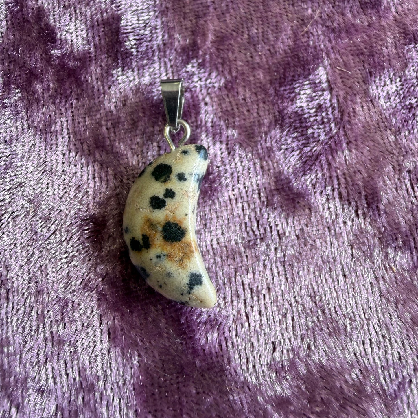 Crescent Crystal Charm