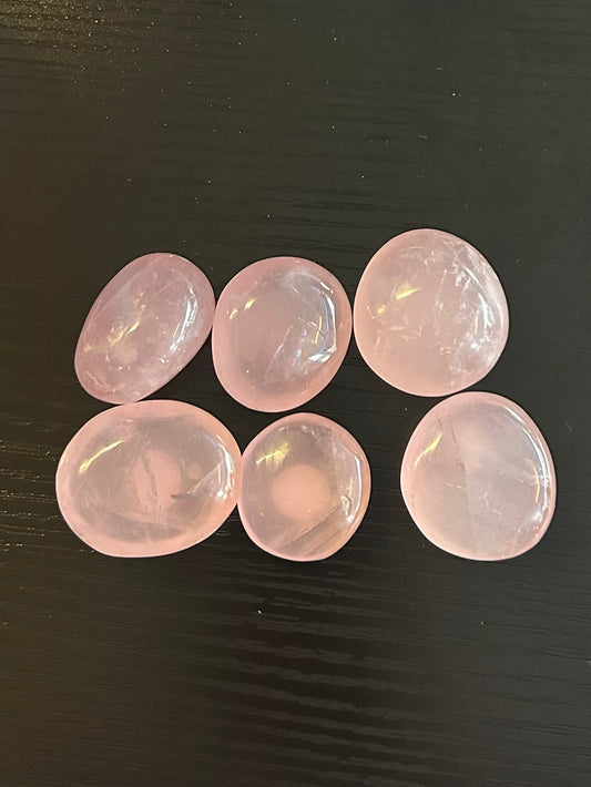 Small Rose Quartz Palm Stone