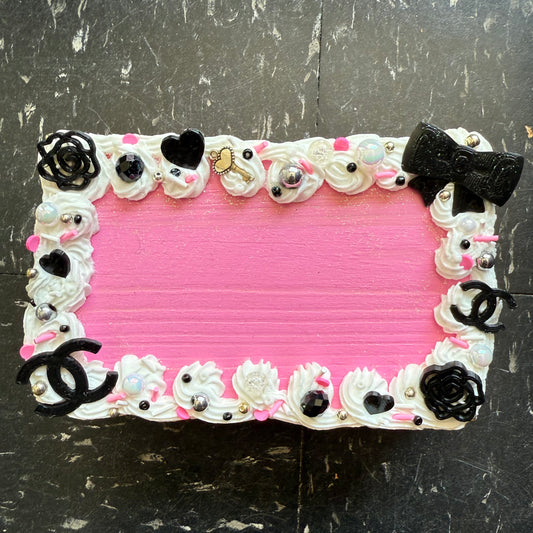 Wooden Heart Cake Box