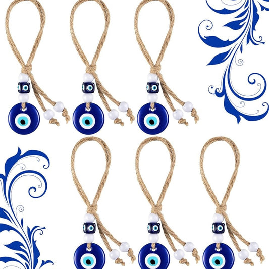 Hemp Evil Eye Tassle