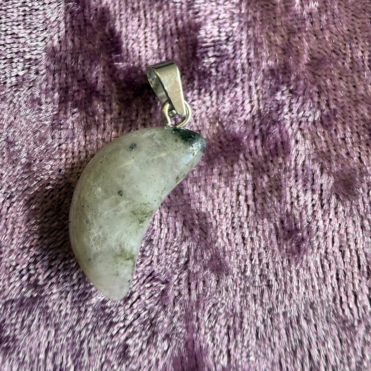 Crescent Crystal Charm