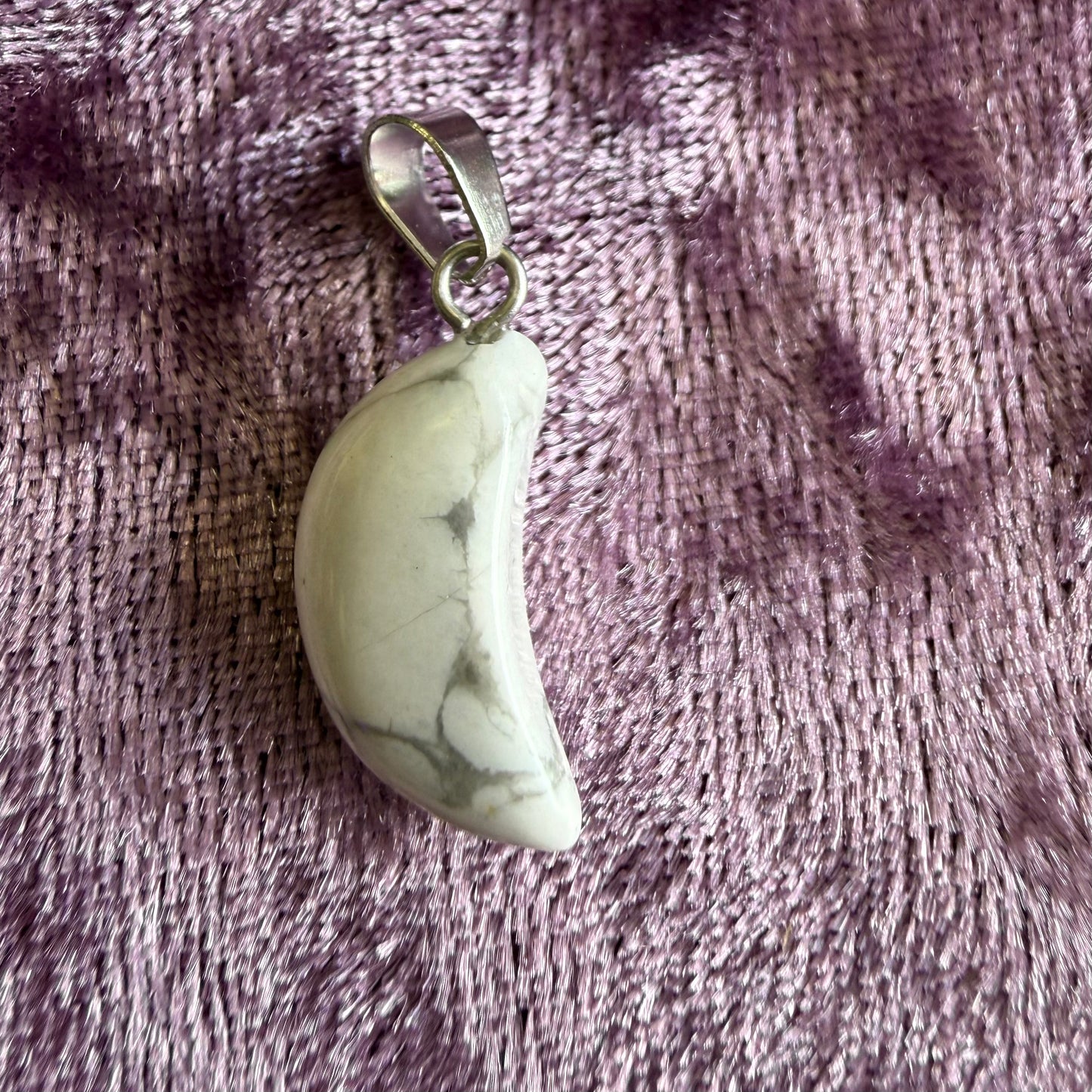 Crescent Crystal Charm