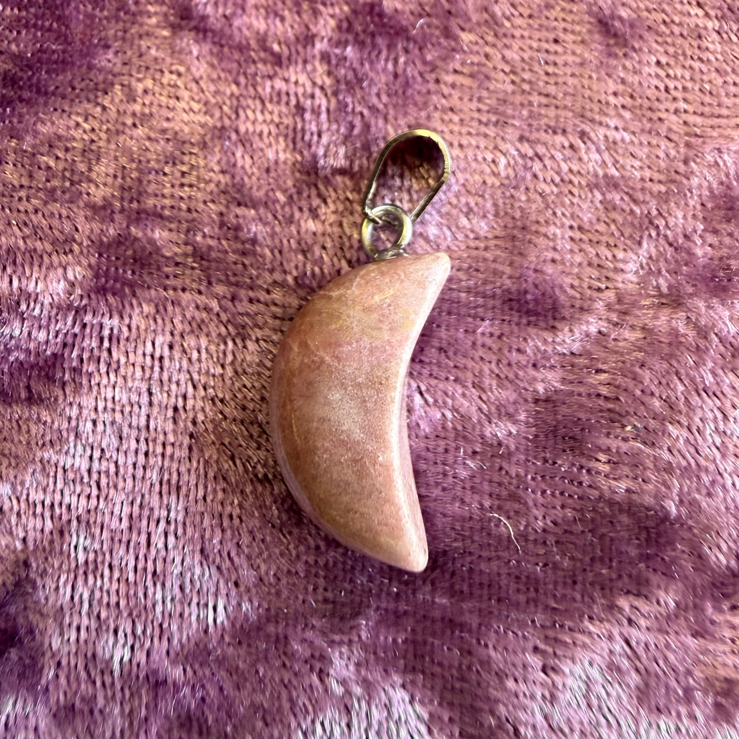 Crescent Crystal Charm