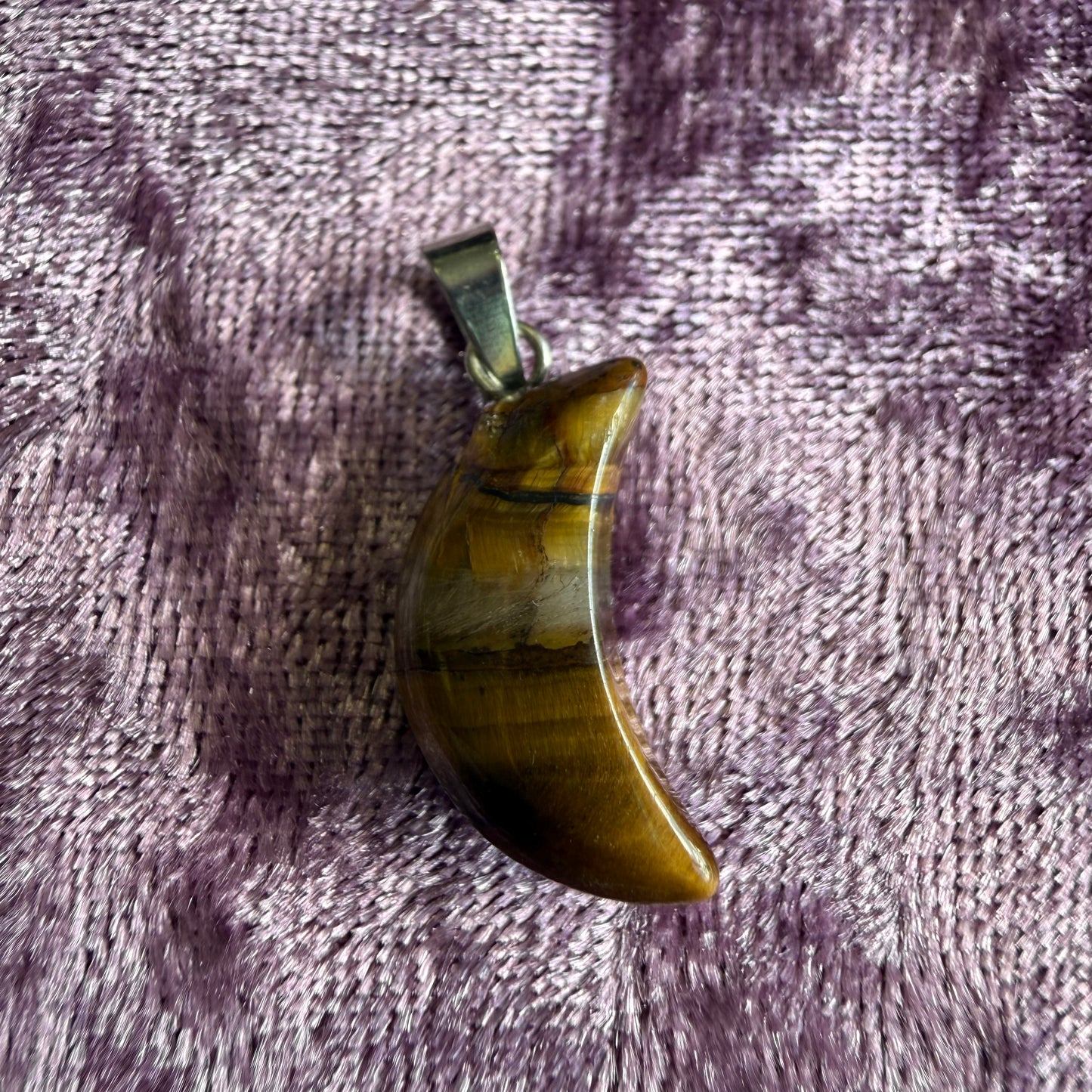 Crescent Crystal Charm
