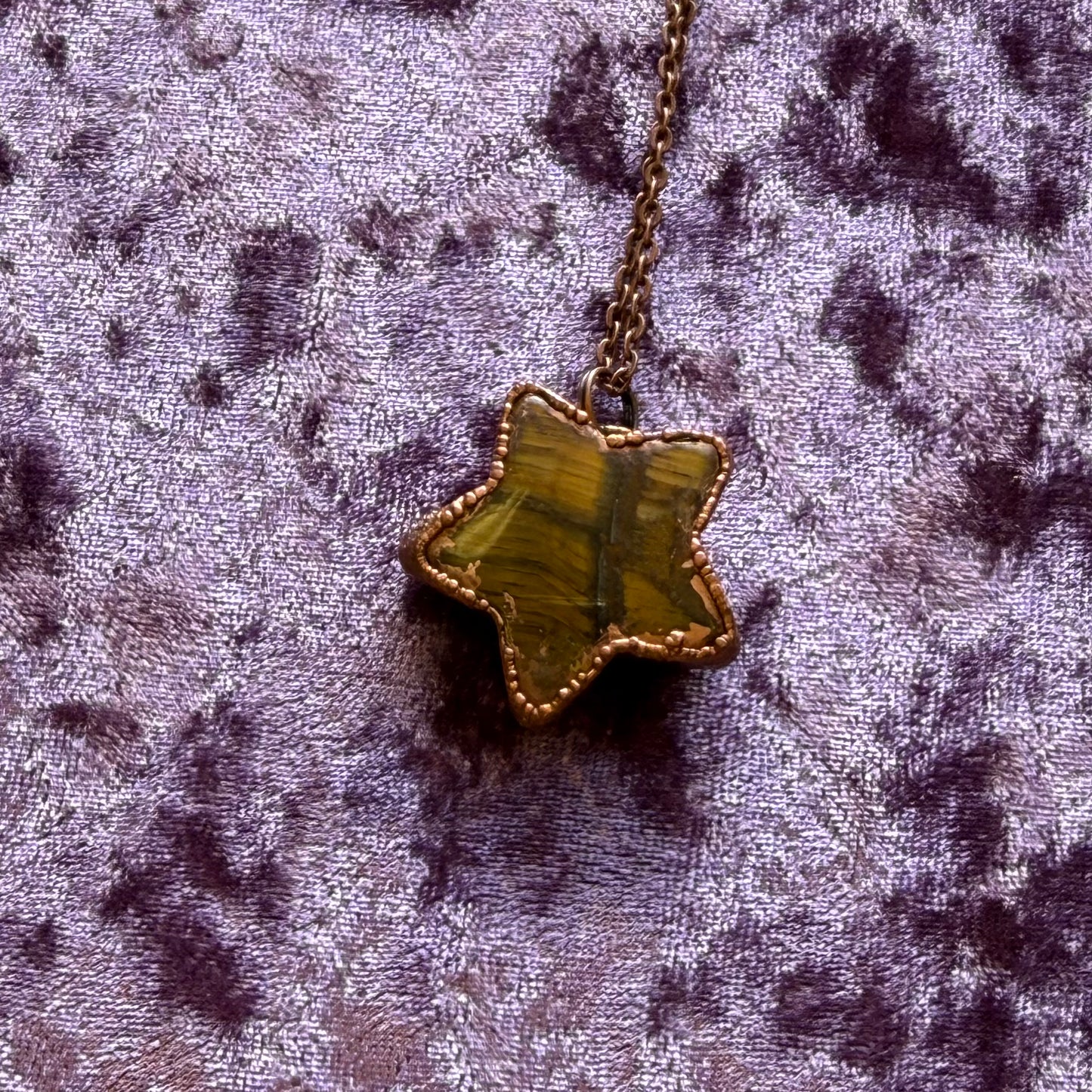 Crystal and Copper Celestial Necklace