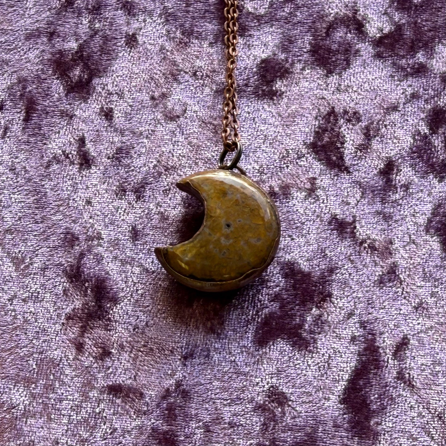 Crystal and Copper Celestial Necklace