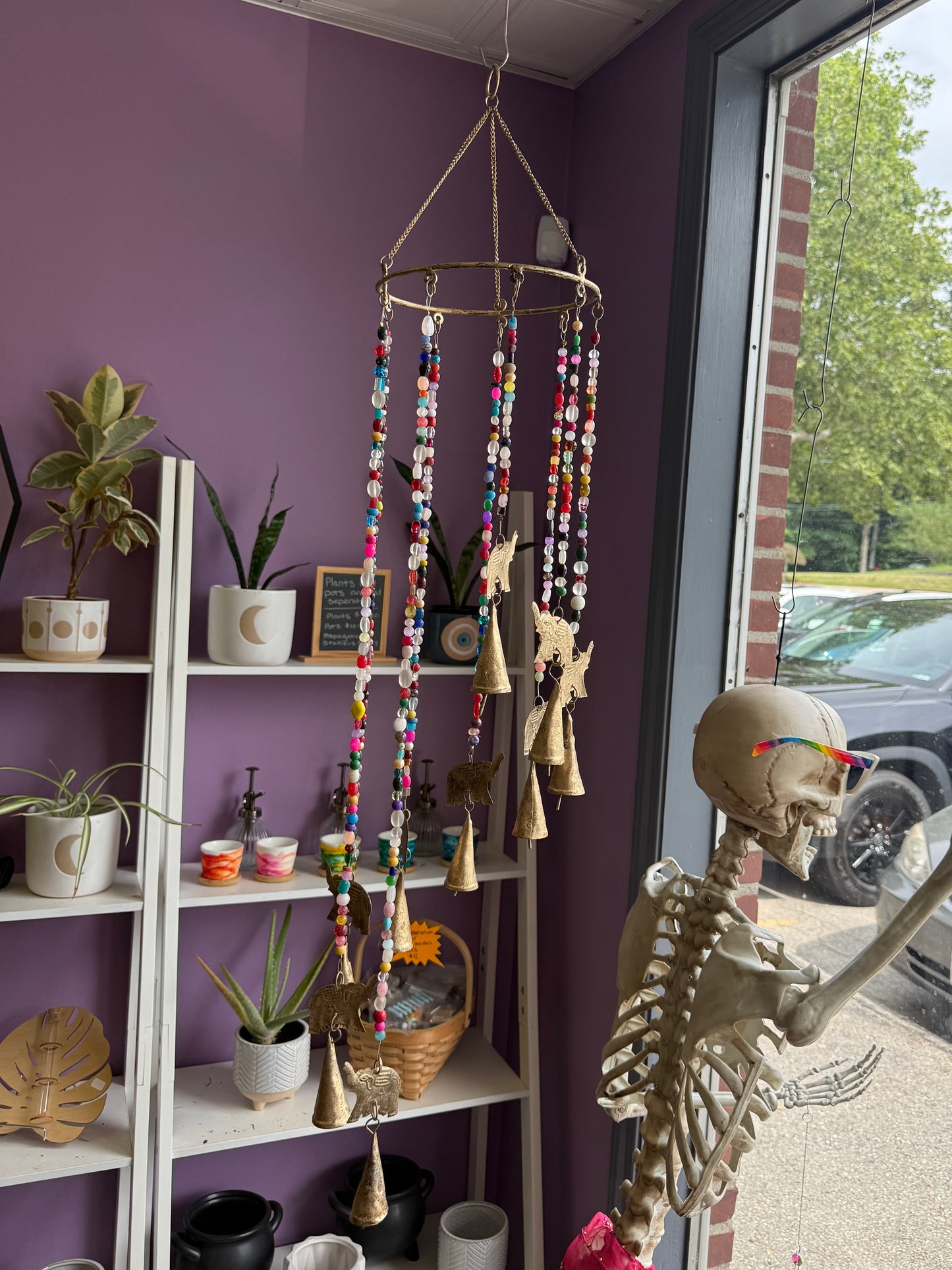 Beaded Elephant Wind Chimes