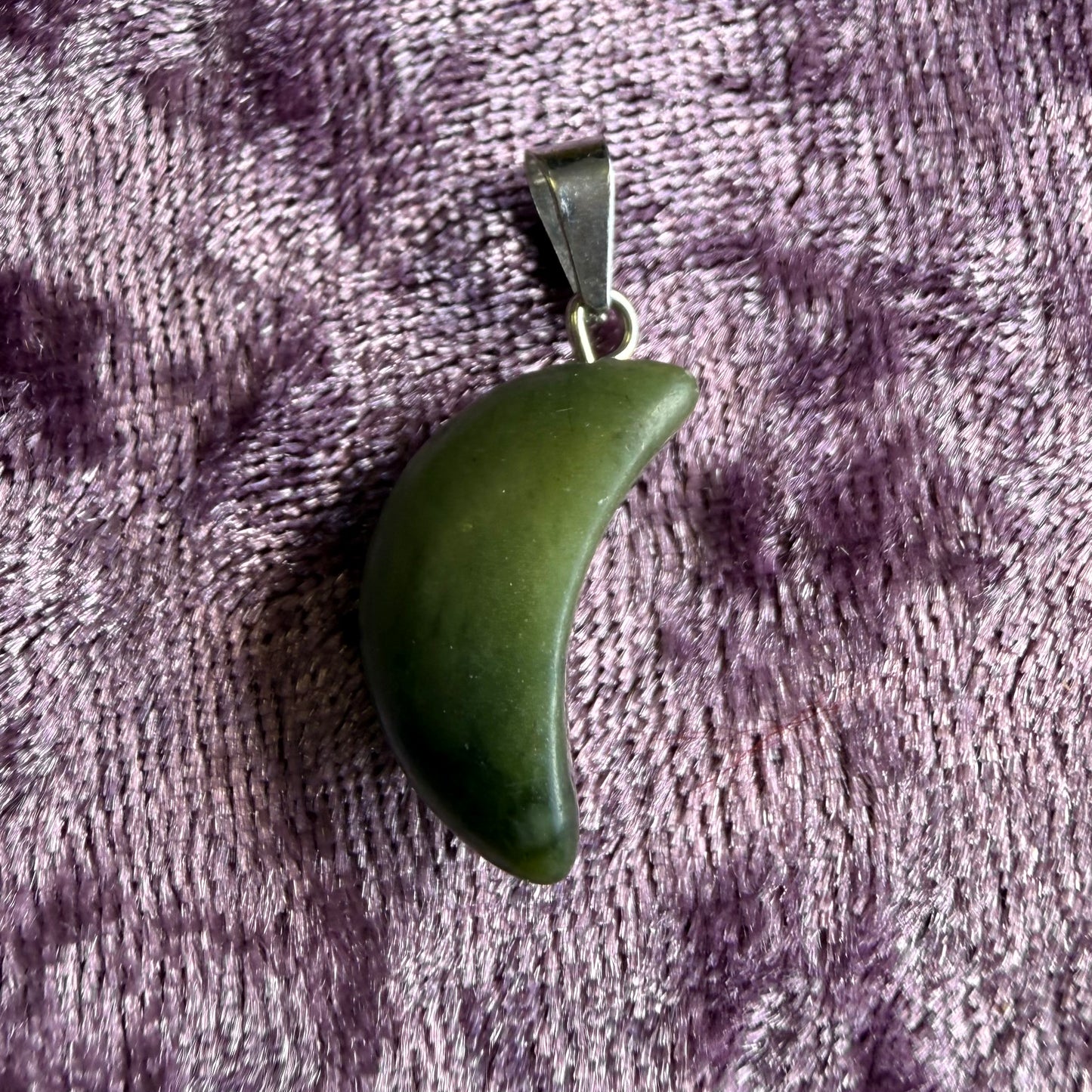 Crescent Crystal Charm