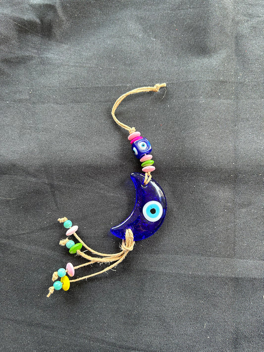 Crescent Evil Eye Talisman