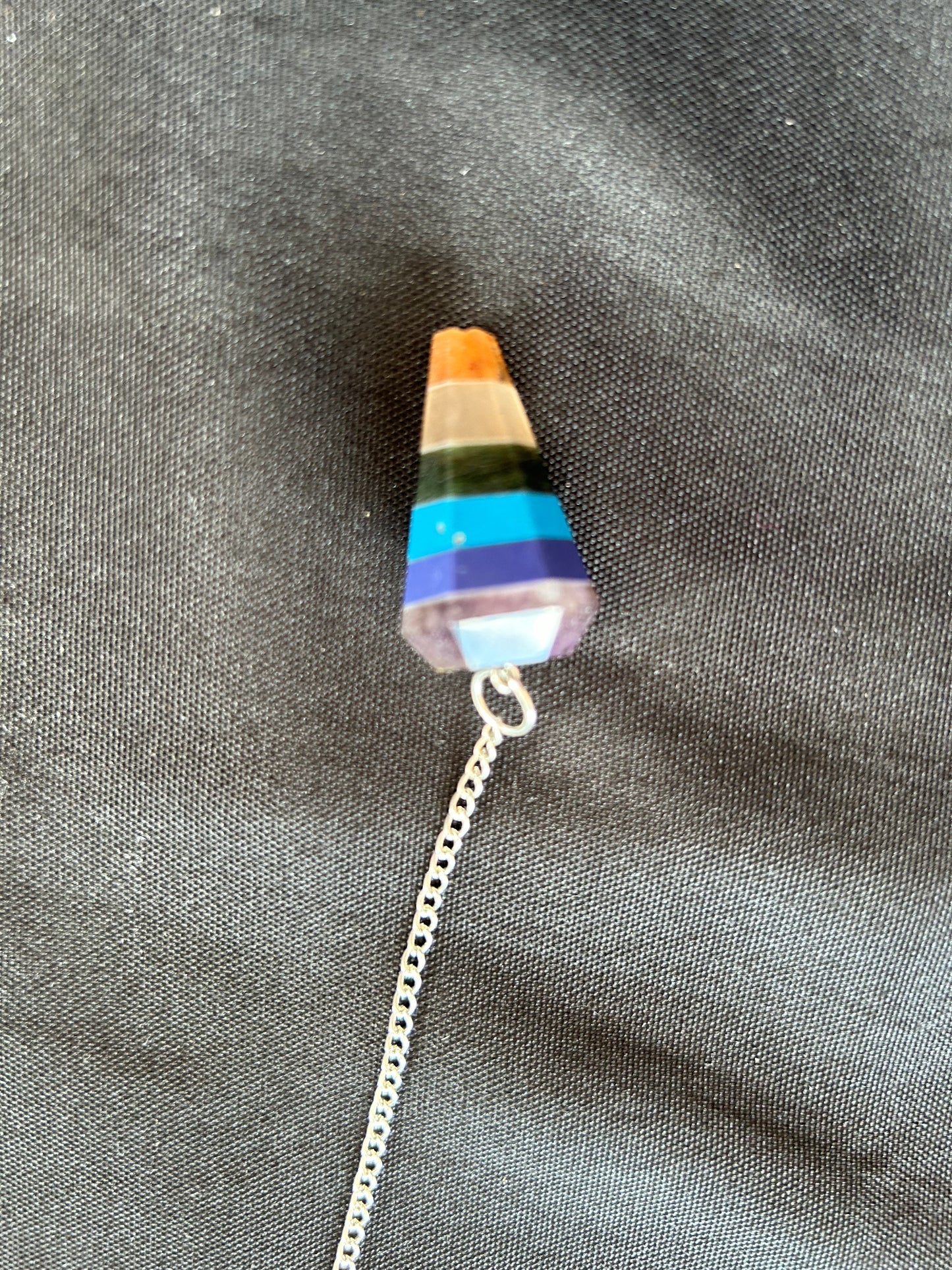 7 chakra pendulum (broken tip)