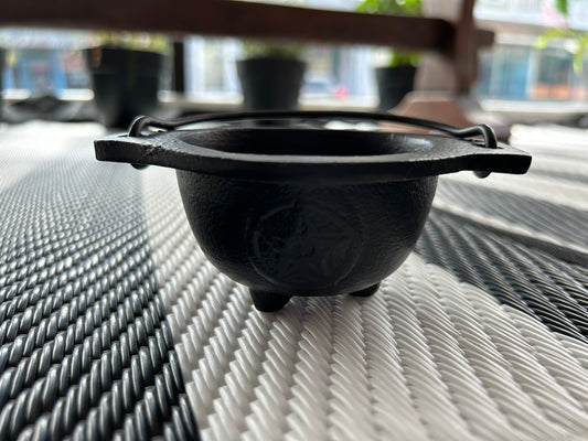 Pentagram Cast Iron Cauldron