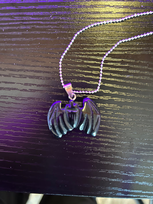 Tourmaline Bat Necklace