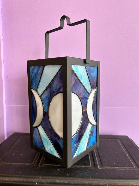 Stained Glass Moon Lantern