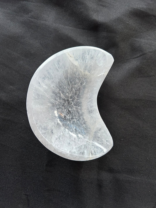 Selenite Moon Bowl