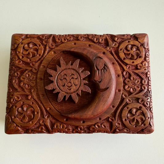 Sun & Moon Wood Box
