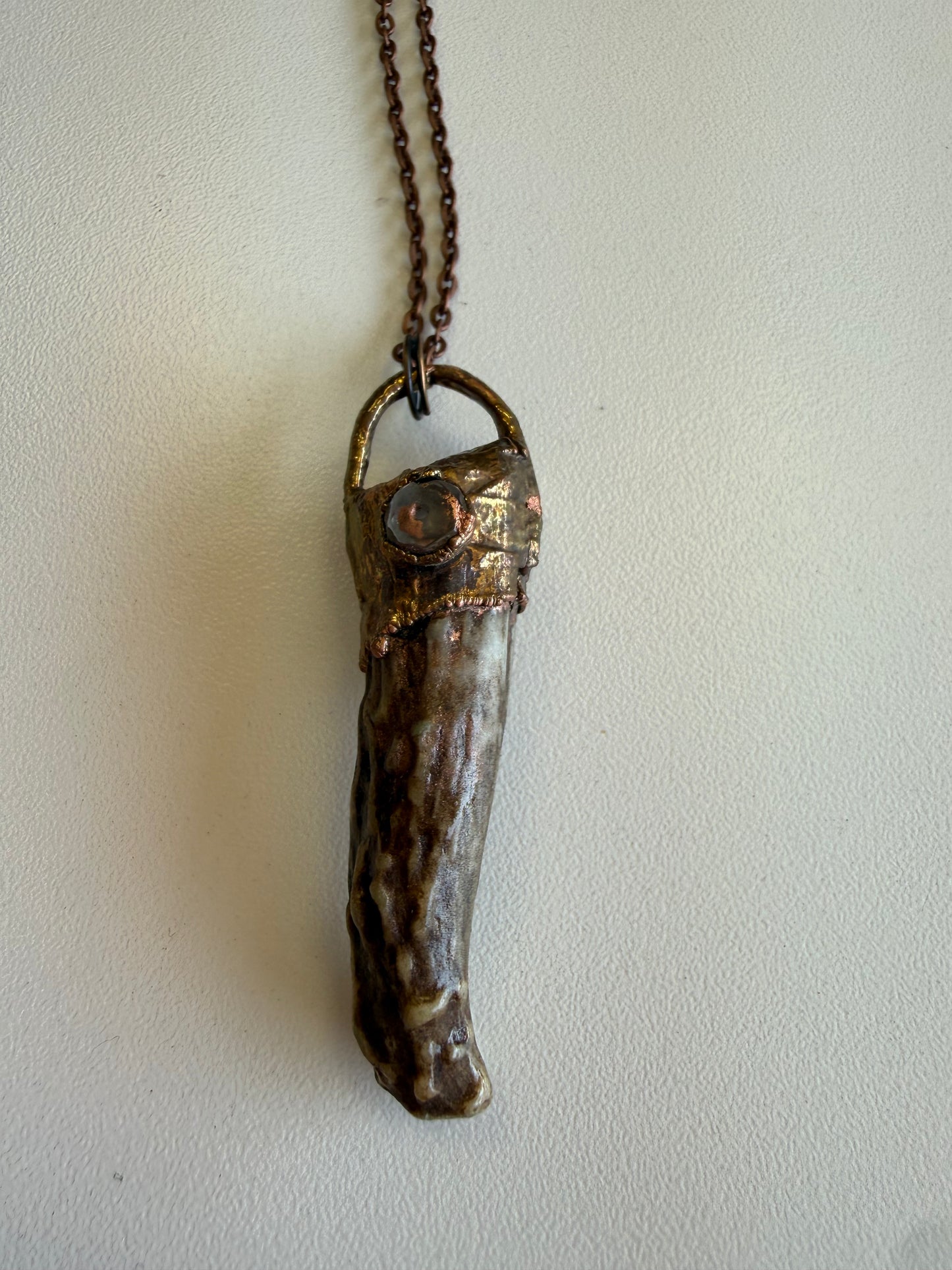 Antler and Crystal Necklace