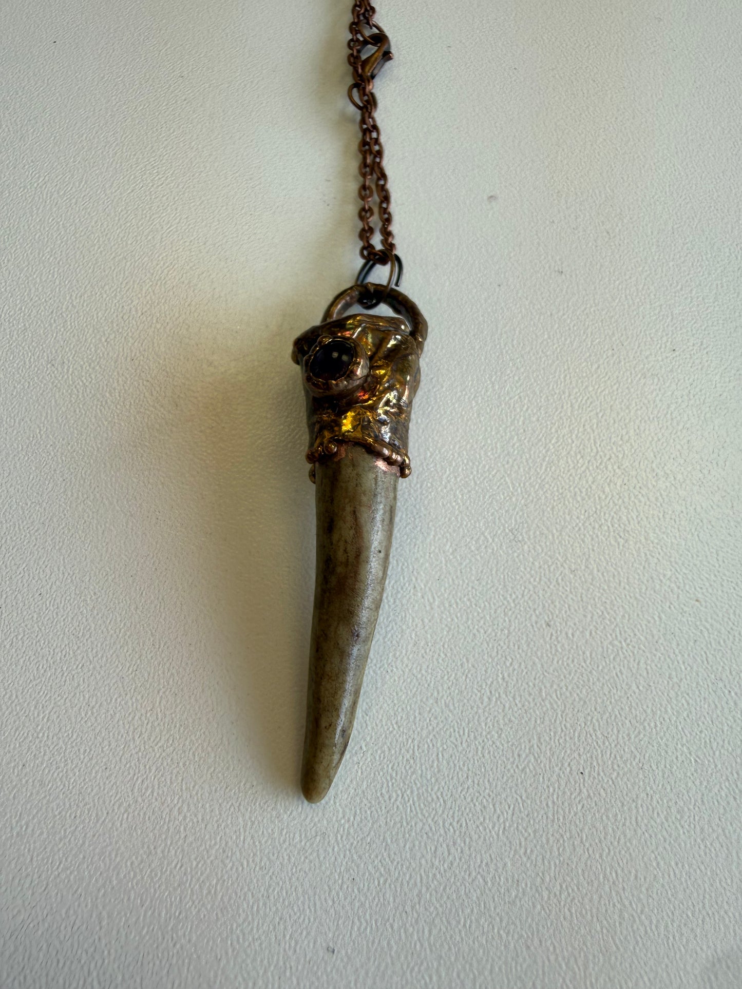 Antler and Crystal Necklace