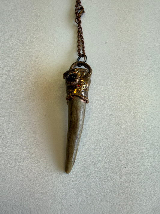 Antler and Crystal Necklace