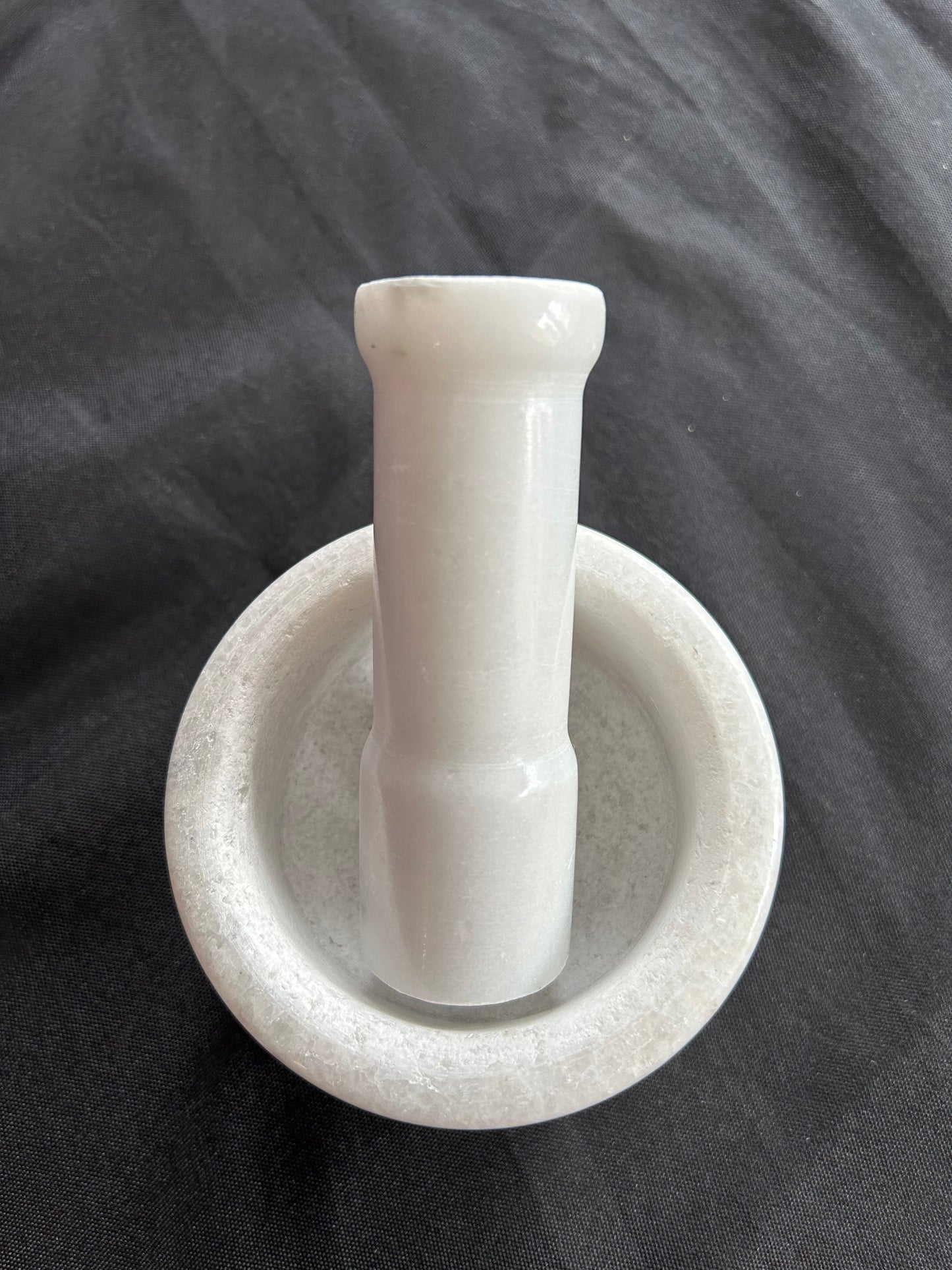 White Mortar and Pestle