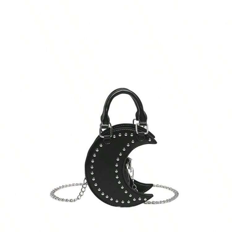 Crescent Studded Purse