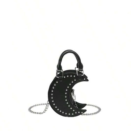 Crescent Studded Purse