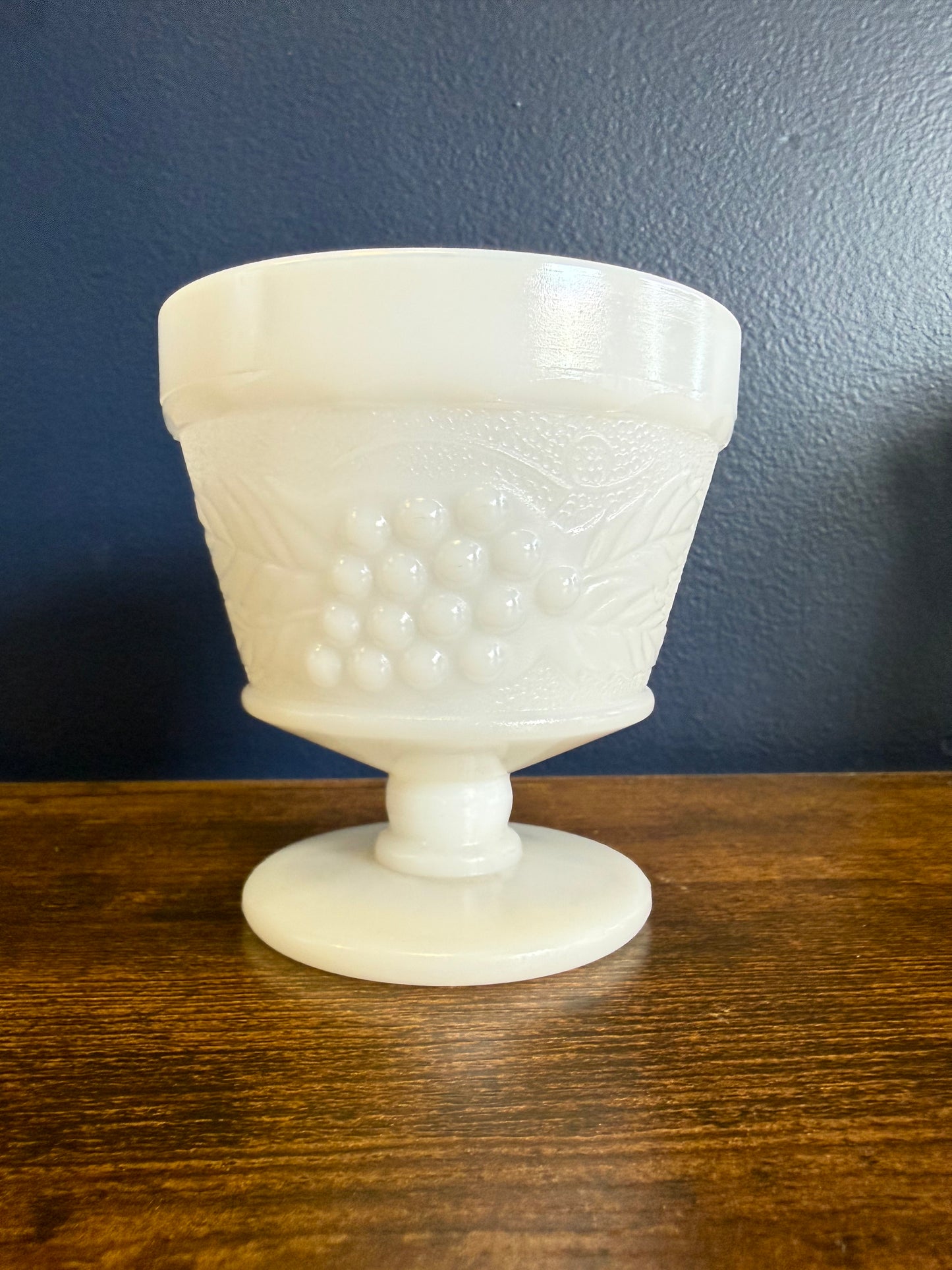 Vintage Milk Glass Sherbet Glass