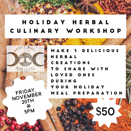 Holiday Herbal Culinary Workshop