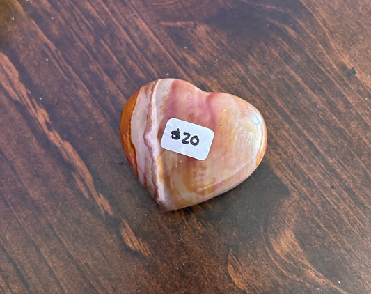 Painted Jasper Heart