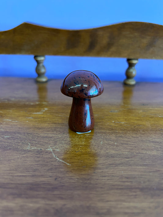 Mahogany Obsidian Mushroom