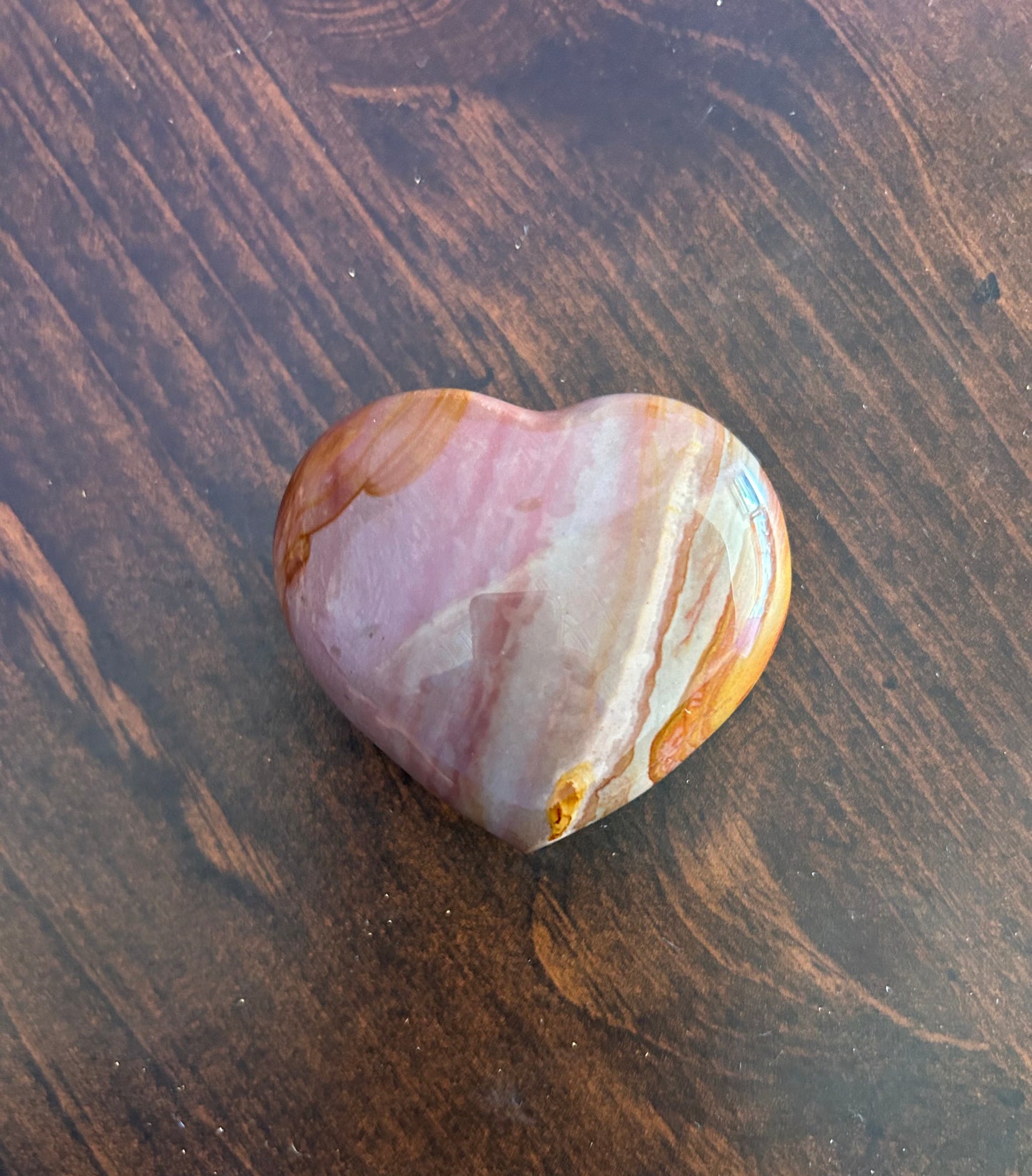 Painted Jasper Heart